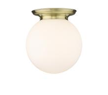  221-1F-AB-G201-14 - Beacon - 1 Light - 14 inch - Antique Brass - Flush Mount