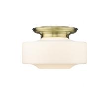  221-1F-AB-G691-16 - Bridgeton - 1 Light - 16 inch - Antique Brass - Flush Mount