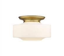  221-1F-BB-G691-16 - Bridgeton - 1 Light - 16 inch - Brushed Brass - Flush Mount