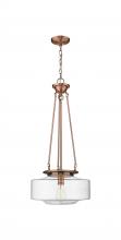  221-1P-AC-G692-16 - Bridgeton - 1 Light - 16 inch - Antique Copper - Chain Hung - Pendant