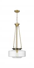  221-1P-BB-G692-16 - Bridgeton - 1 Light - 16 inch - Brushed Brass - Chain Hung - Pendant