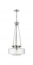  221-1P-PN-G692-16 - Bridgeton - 1 Light - 16 inch - Polished Nickel - Chain Hung - Pendant