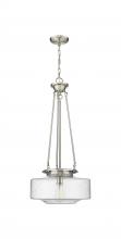  221-1P-SN-G694-16 - Bridgeton - 1 Light - 16 inch - Satin Nickel - Chain Hung - Pendant