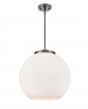 Innovations Lighting 221-1S-OB-G121-16-LED - Athens - 1 Light - 16 inch - Oil Rubbed Bronze - Stem Hung - Pendant