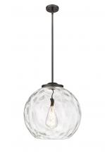  221-1S-OB-G1215-18 - Athens Water Glass - 1 Light - 18 inch - Oil Rubbed Bronze - Cord hung - Pendant