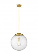  221-1S-SG-G204-14 - Beacon - 1 Light - 16 inch - Satin Gold - Cord hung - Pendant