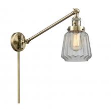  237-AB-G142 - Chatham - 1 Light - 8 inch - Antique Brass - Swing Arm