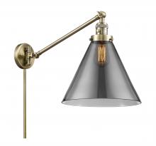  237-AB-G43-L - Cone - 1 Light - 12 inch - Antique Brass - Swing Arm