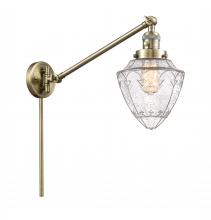  237-AB-G664-7 - Bullet - 1 Light - 7 inch - Antique Brass - Swing Arm