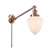  237-AC-G661-7 - Bullet - 1 Light - 7 inch - Antique Copper - Swing Arm