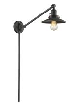  237-OB-M5-LED - Railroad - 1 Light - 8 inch - Oil Rubbed Bronze - Swing Arm