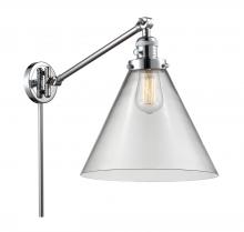  237-PC-G42-L - Cone - 1 Light - 12 inch - Polished Chrome - Swing Arm