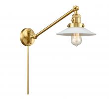  237-SG-G1 - Halophane - 1 Light - 9 inch - Satin Gold - Swing Arm