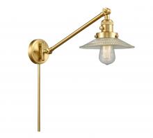  237-SG-G2 - Halophane - 1 Light - 9 inch - Satin Gold - Swing Arm