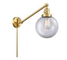  237-SG-G202-8 - Beacon - 1 Light - 8 inch - Satin Gold - Swing Arm