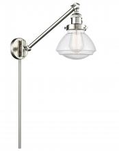  237-SN-G324 - Olean - 1 Light - 9 inch - Brushed Satin Nickel - Swing Arm