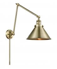  238-AB-M10-AB - Briarcliff - 1 Light - 10 inch - Antique Brass - Swing Arm