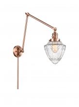  238-AC-G664-7 - Bullet - 1 Light - 7 inch - Antique Copper - Swing Arm