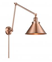  238-AC-M10-AC - Briarcliff - 1 Light - 10 inch - Antique Copper - Swing Arm