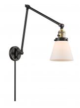  238-BAB-G61-LED - Cone - 1 Light - 8 inch - Black Antique Brass - Swing Arm