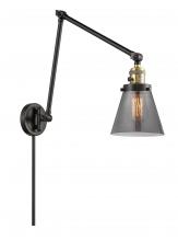Innovations Lighting 238-BAB-G63 - Cone - 1 Light - 8 inch - Black Antique Brass -Adjustable Swing Arm