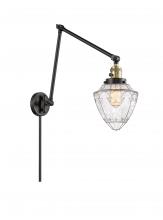  238-BAB-G664-7 - Bullet - 1 Light - 7 inch - Black Antique Brass - Swing Arm