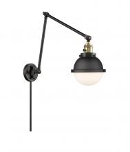  238-BAB-HFS-61-BK - Hampden - 1 Light - 7 inch - Black Antique Brass - Swing Arm