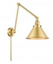  238-SG-M10-SG - Briarcliff - 1 Light - 10 inch - Satin Gold - Swing Arm