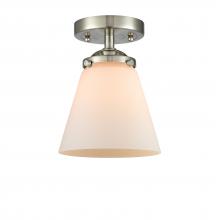  284-1C-SN-G61 - Cone - 1 Light - 6 inch - Brushed Satin Nickel - Semi-Flush Mount