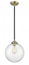  284-1S-BAB-G204-10 - Beacon - 1 Light - 10 inch - Black Antique Brass - Cord hung - Mini Pendant