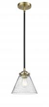  284-1S-BAB-G44 - Cone - 1 Light - 8 inch - Black Antique Brass - Cord hung - Mini Pendant