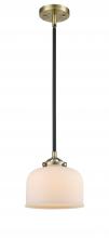 Innovations Lighting 284-1S-BAB-G71-LED - Bell - 1 Light - 8 inch - Black Antique Brass - Stem hung - Mini Pendant