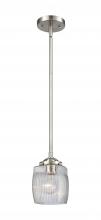  284-1S-SN-G302 - Colton - 1 Light - 6 inch - Brushed Satin Nickel - Cord hung - Mini Pendant