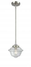  284-1S-SN-G532 - Oxford - 1 Light - 8 inch - Brushed Satin Nickel - Cord hung - Mini Pendant