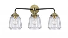  284-3W-BAB-G142 - Chatham - 3 Light - 24 inch - Black Antique Brass - Bath Vanity Light