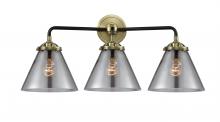  284-3W-BAB-G43 - Cone - 3 Light - 26 inch - Black Antique Brass - Bath Vanity Light