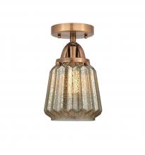  288-1C-AC-G146-LED - Chatham - 1 Light - 7 inch - Antique Copper - Semi-Flush Mount