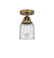  288-1C-BB-G52 - Bell - 1 Light - 5 inch - Brushed Brass - Semi-Flush Mount