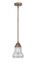  288-1S-AC-G194-LED - Bellmont - 1 Light - 6 inch - Antique Copper - Cord hung - Mini Pendant