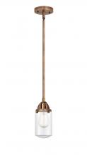  288-1S-AC-G312 - Dover - 1 Light - 5 inch - Antique Copper - Cord hung - Mini Pendant