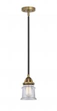  288-1S-BAB-G182S - Canton - 1 Light - 5 inch - Black Antique Brass - Cord hung - Mini Pendant