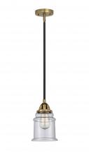  288-1S-BAB-G184 - Canton - 1 Light - 6 inch - Black Antique Brass - Cord hung - Mini Pendant