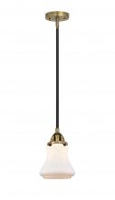  288-1S-BAB-G191 - Bellmont - 1 Light - 6 inch - Black Antique Brass - Cord hung - Mini Pendant