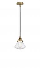  288-1S-BAB-G322 - Olean - 1 Light - 7 inch - Black Antique Brass - Cord hung - Mini Pendant