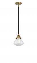  288-1S-BAB-G324 - Olean - 1 Light - 7 inch - Black Antique Brass - Cord hung - Mini Pendant