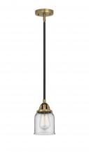  288-1S-BAB-G52 - Bell - 1 Light - 5 inch - Black Antique Brass - Cord hung - Mini Pendant