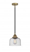  288-1S-BAB-G74 - Bell - 1 Light - 8 inch - Black Antique Brass - Cord hung - Mini Pendant