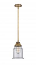  288-1S-BB-G184 - Canton - 1 Light - 6 inch - Brushed Brass - Cord hung - Mini Pendant