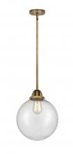  288-1S-BB-G204-10 - Beacon - 1 Light - 10 inch - Brushed Brass - Cord hung - Mini Pendant