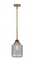  288-1S-BB-G262 - Stanton - 1 Light - 6 inch - Brushed Brass - Cord hung - Mini Pendant